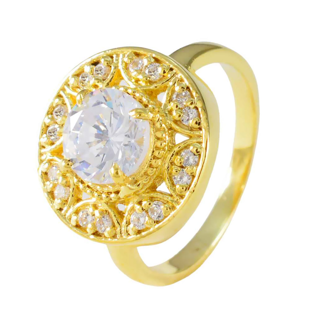 White CZ Halo Latin American Silver White Gemstones Whisper thin wedding Ring Jewellery