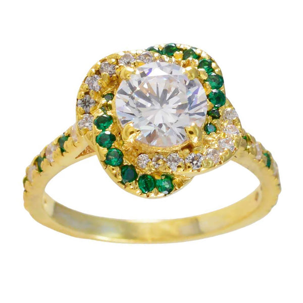White CZ Halo Latin American 925 Sterling Silver White Gems Whisper thin Engagement Ring Jewellery