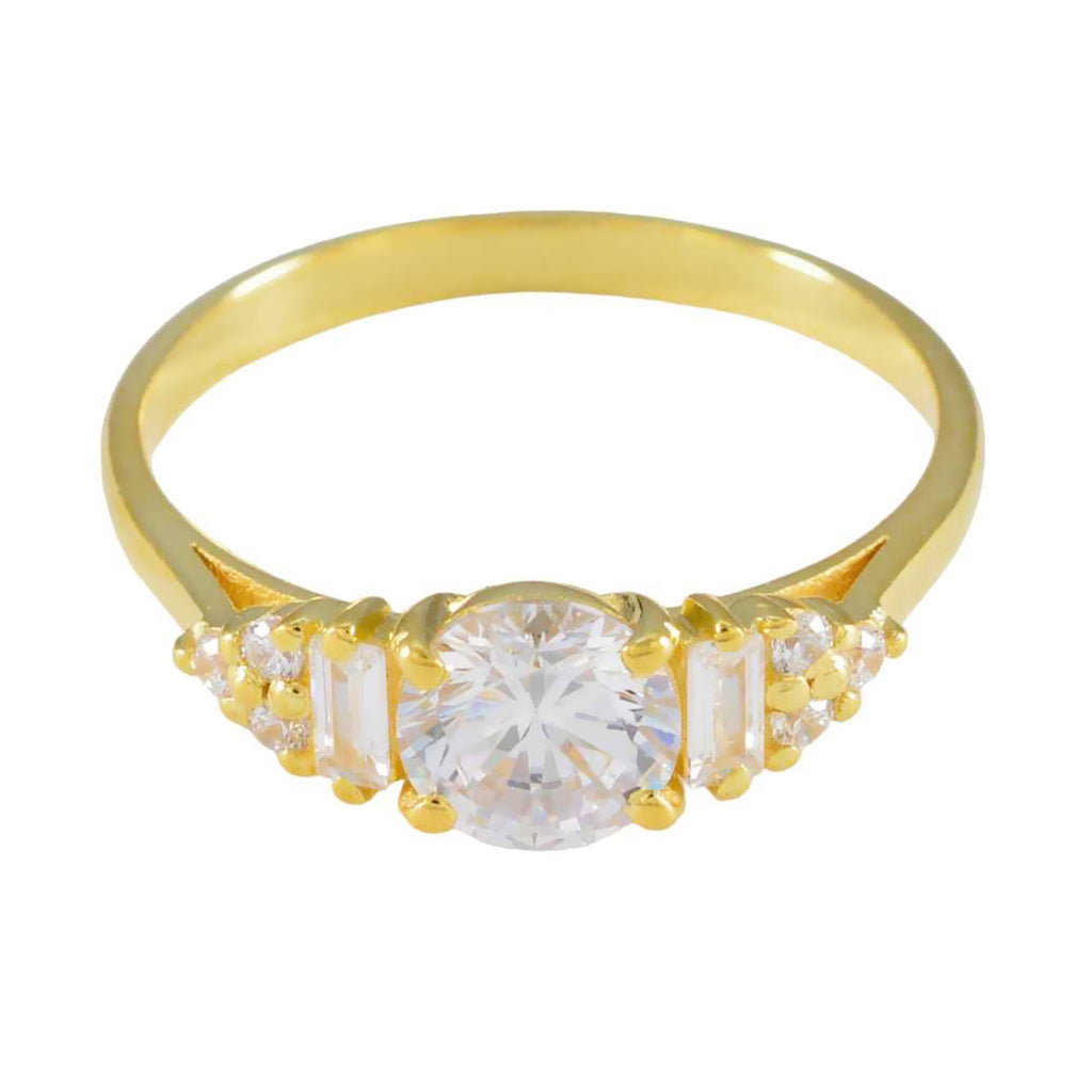 White CZ Halo American Silver White Gemstones Delicate Fairytale Ring Jewellery