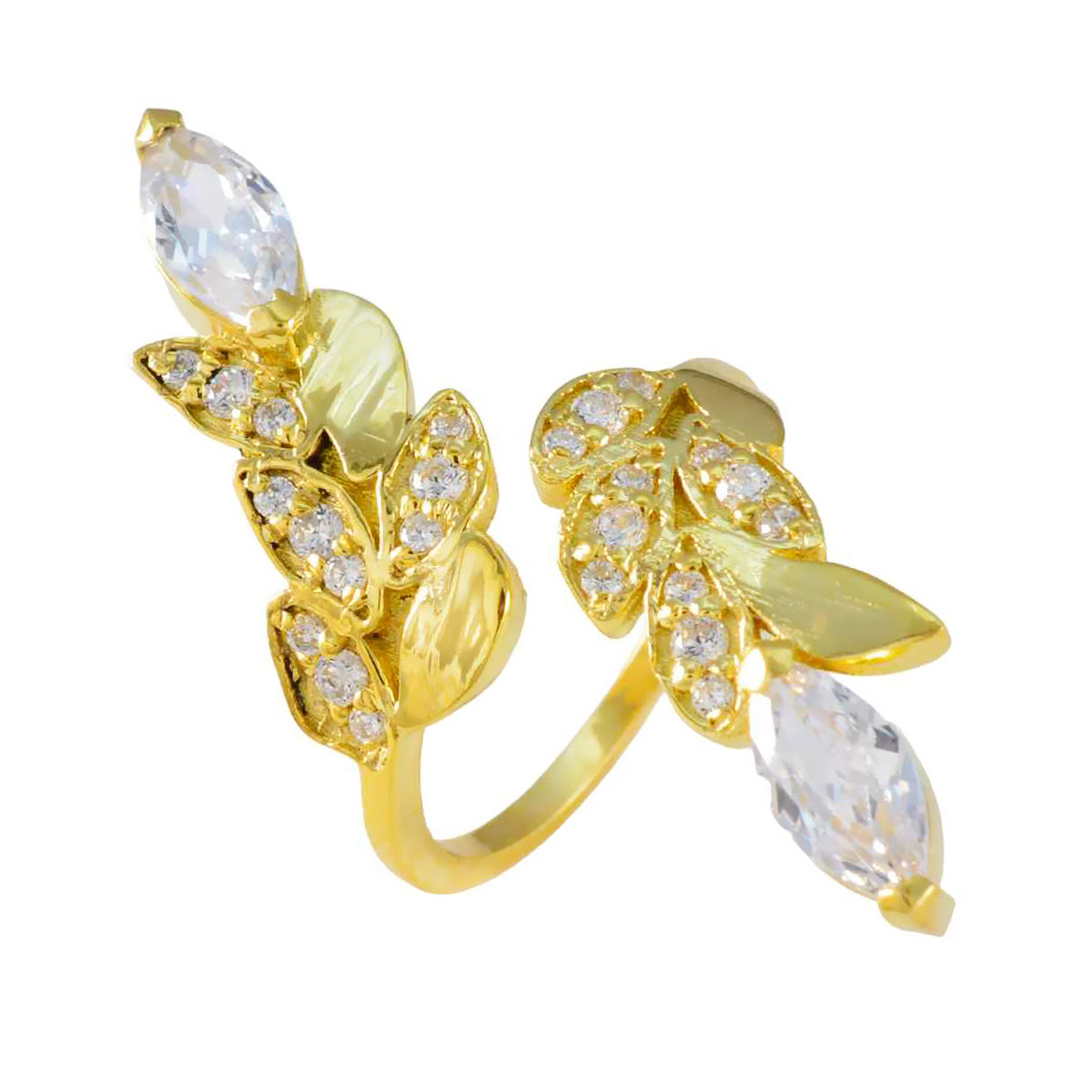 White CZ Halo Latin American Silver White Gems Minimal valentine Ring Jewellery Secondary image