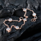 White CZ Avocado Day Elegant White Sterling Silver Chain Bracelet