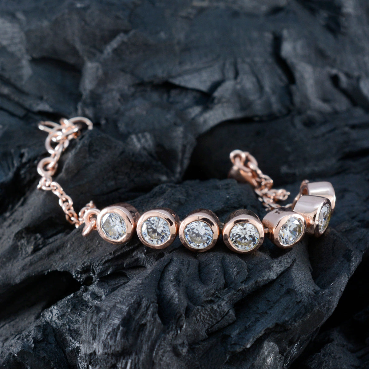 White CZ Baby Shower Whisper-thin White 925 Silver Tennis Bracelet Второстепенное изображение товара