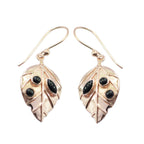 Black-Onyx-Russian-Hazel-multiple-Dangle-Black-Sterling-Silver-Earring