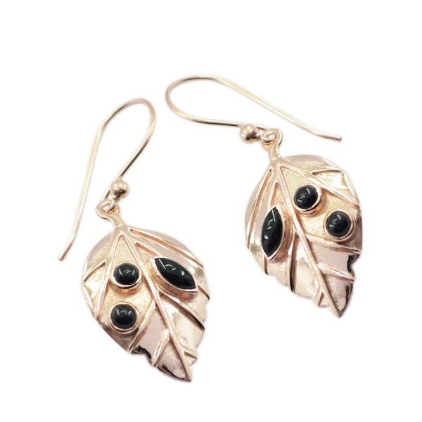 Black-Onyx-Russian-Hazel-multiple-Dangle-Black-Sterling-Silver-Earring