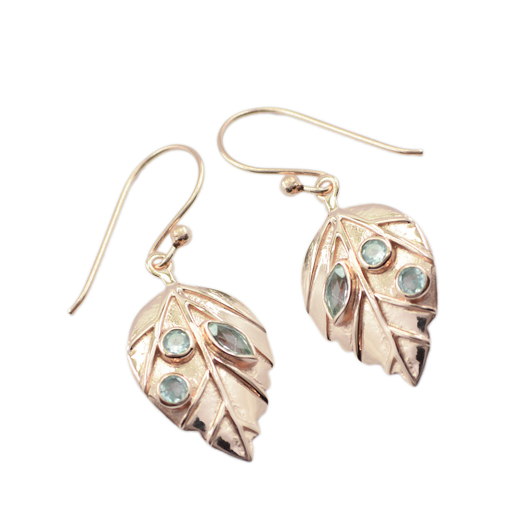 Blue-Topaz-Egyptian-Ines-multiple-Dangle-Blue-92.5-Silver-Earring