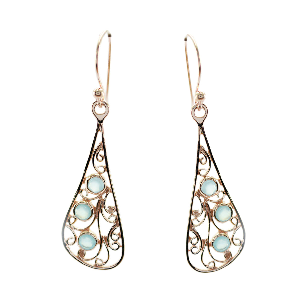 Chalcedony-Latin-American-Claire-multiple-Dangle-Blue-925-Silver-Earring