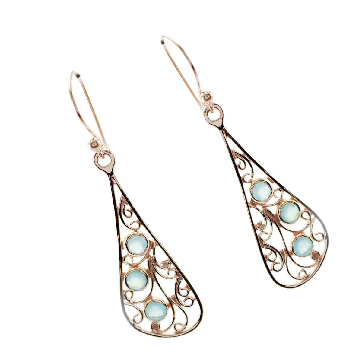 Chalcedony-Latin-American-Claire-multiple-Dangle-Blue-925-Silver-Earring