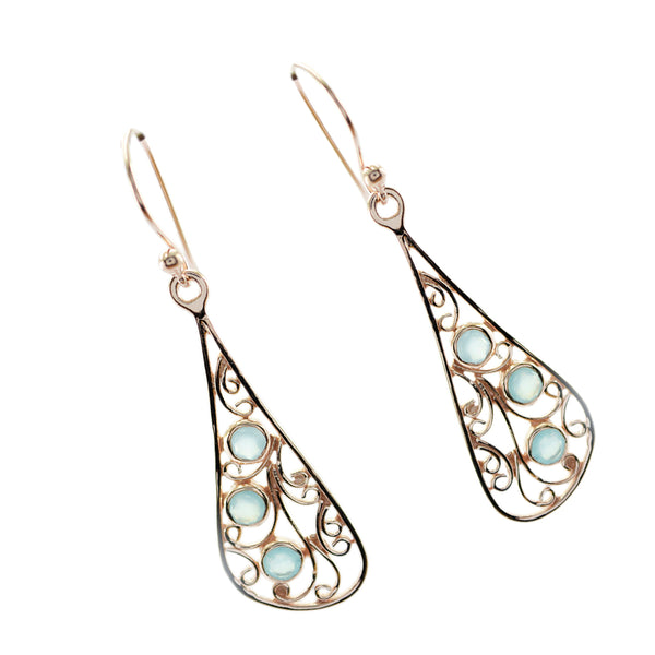 Chalcedony-Latin-American-Claire-multiple-Dangle-Blue-925-Silver-Earring