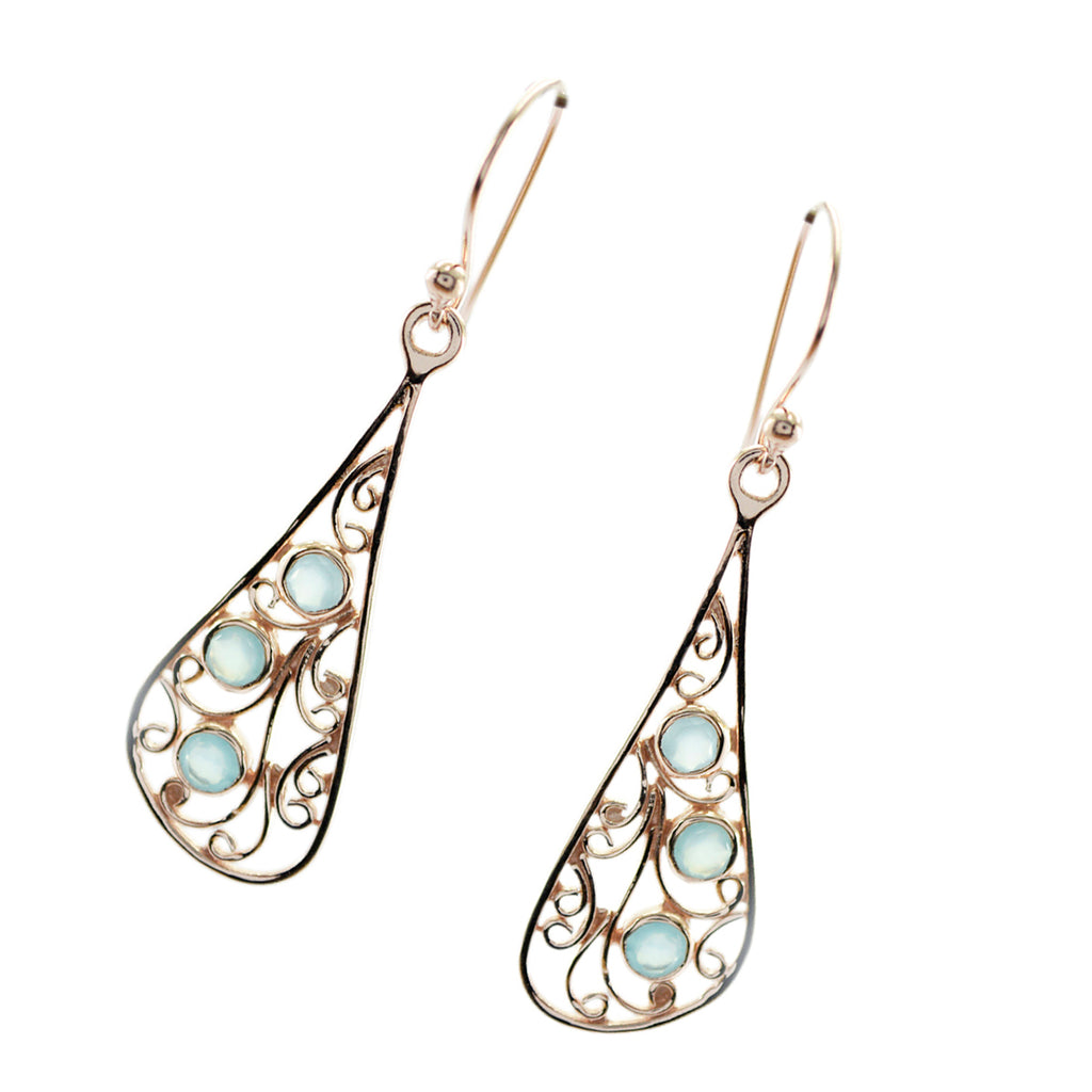 Chalcedony-Latin-American-Claire-multiple-Dangle-Blue-925-Silver-Earring
