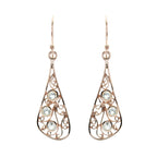 Crystal-Quartz-French-Clara-multiple-Dangle-White-92.5-Silver-Earring