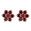 Garnet-American-Nora-multiple-Stud-Red-925-Silver-Earring