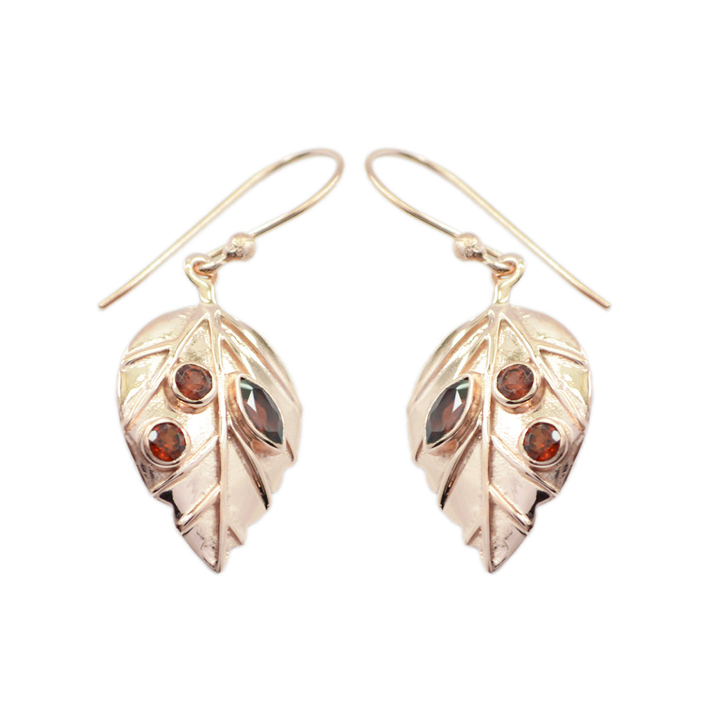 Garnet-Korean-Isabel-multiple-Dangle-Red-Silver-Earring