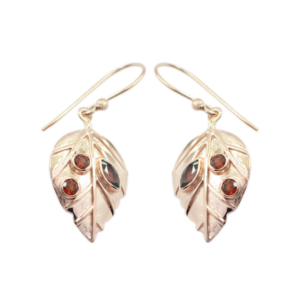 Garnet-Korean-Isabel-multiple-Dangle-Red-Silver-Earring