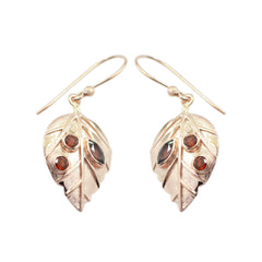 Garnet-Korean-Isabel-multiple-Dangle-Red-Silver-Earring