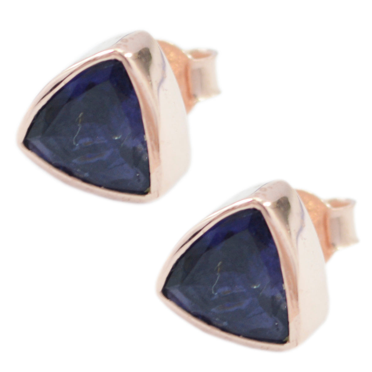Iolite-American-Fernandaa-Solitaire-Stud-Blue-Silver-Earring Immagine principale del prodotto