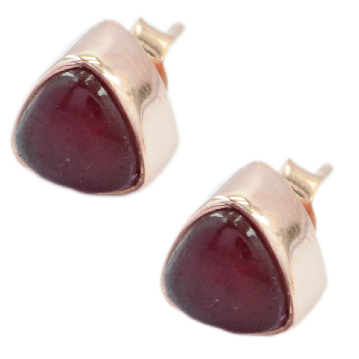 Indian-Ruby-American-Micaela-Solitaire-Stud-Red-Sterling-Silver-Earring Главное изображение товара