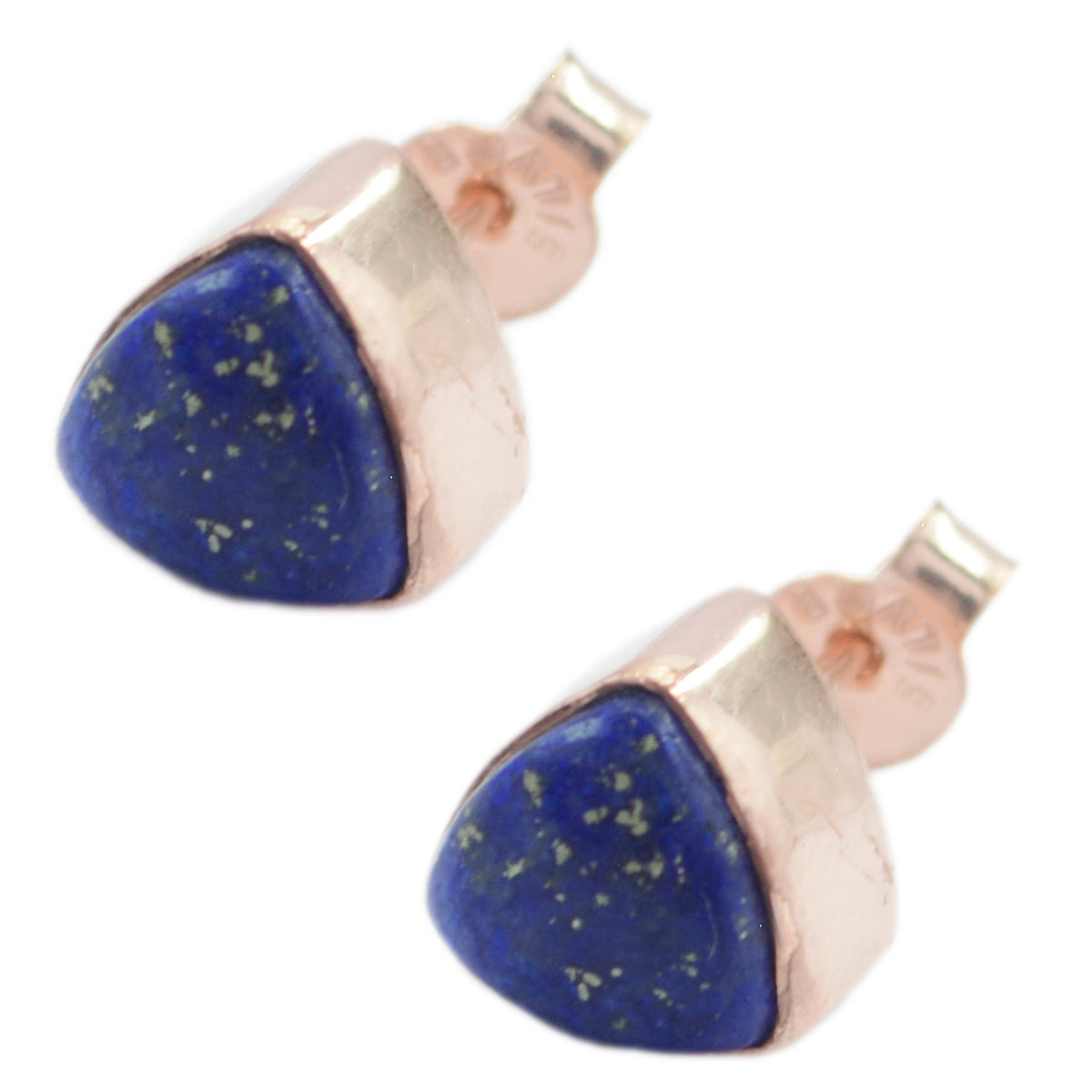 Lapis-Lazuli-American-Lourdes-Solitaire-Stud-Blue-925-Silver-Earring