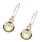 Lemon-Quartz-Egyptian-Nella-Solitaire-Dangle-Yellow-925-Silver-Earring