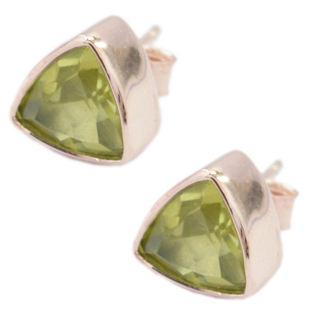 Lemon-Quartz-American-María-Solitaire-Stud-Yellow-92.5-Silver-Earring