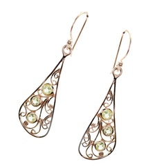 Zitronenquarz-Deutsche-Eleanor-Mehrfach-Ohrhänger-Gelb-925-Sterling-Silber