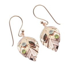 Multi-Mexican-Josephine-multiple-Dangle-multicolor-Silver-Earring