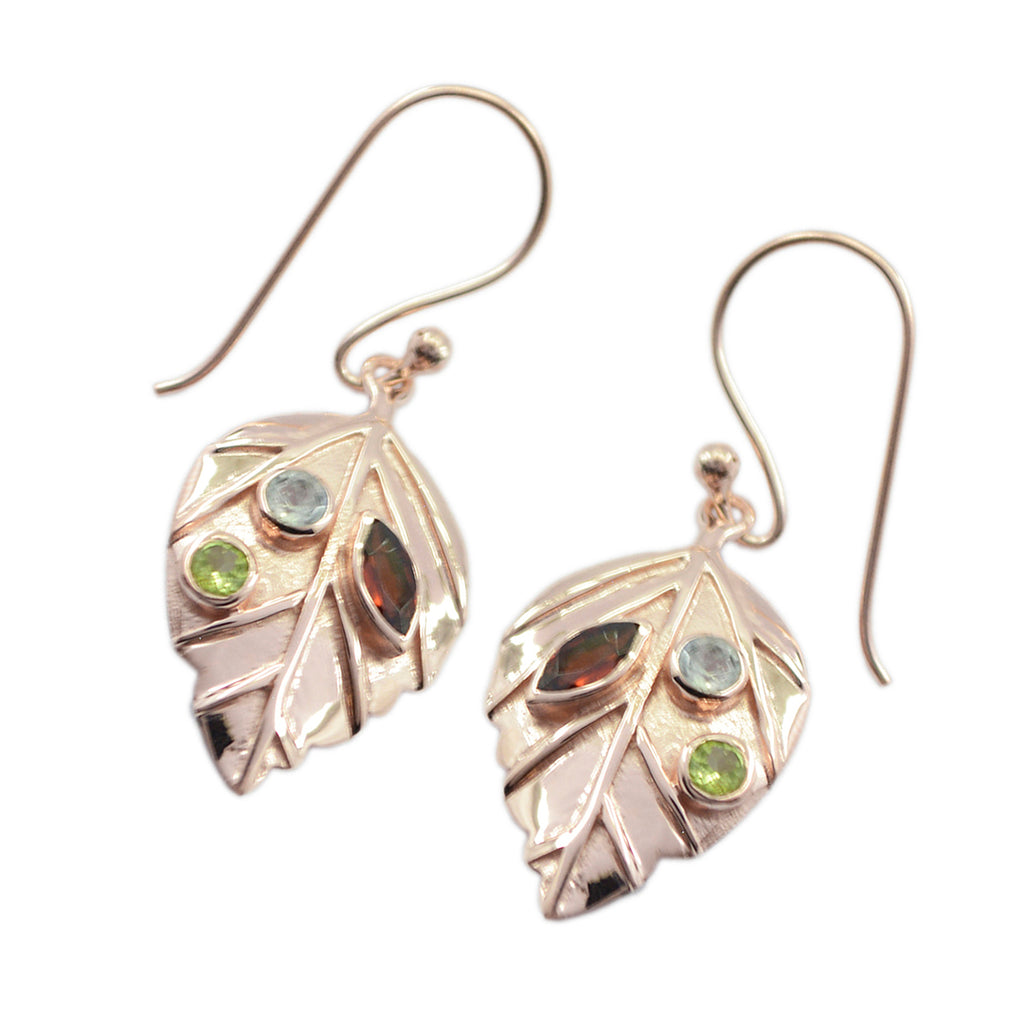 Multi-Mexican-Josephine-multiple-Dangle-multicolor-Silver-Earring