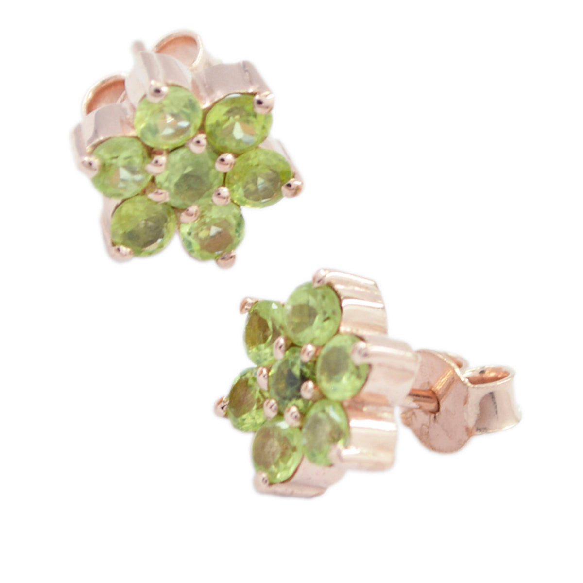 Peridot Turkish Valentina multiple Stud Green 925 Sterling Silver Earring Secondary image