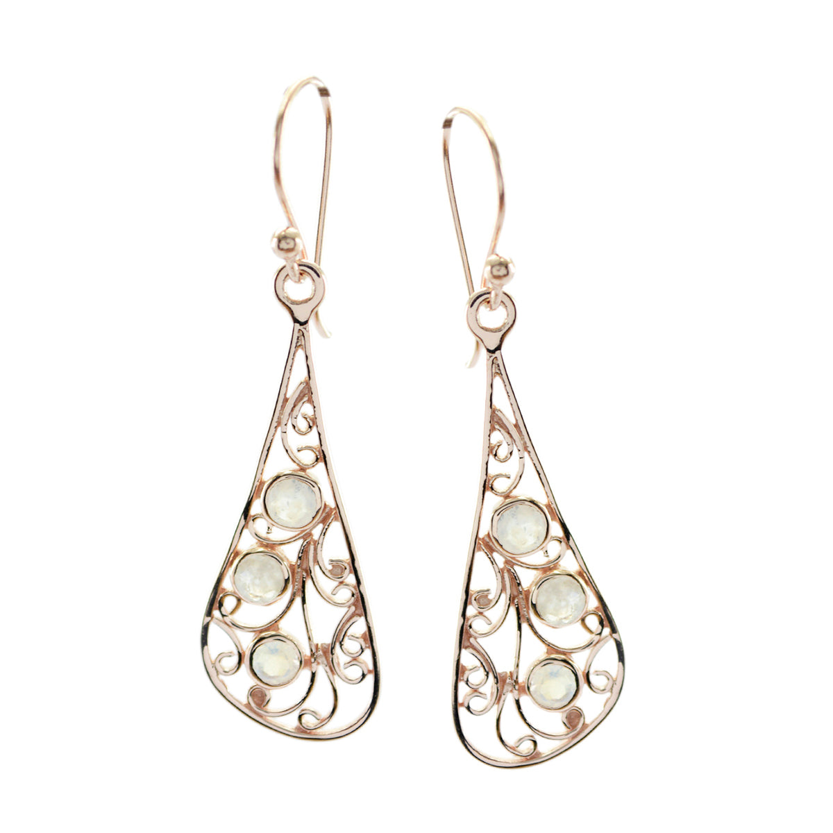 Rainbow-Moonstone-Russian-Eliza-multiple-Dangle-White-Sterling-Silver-Earring