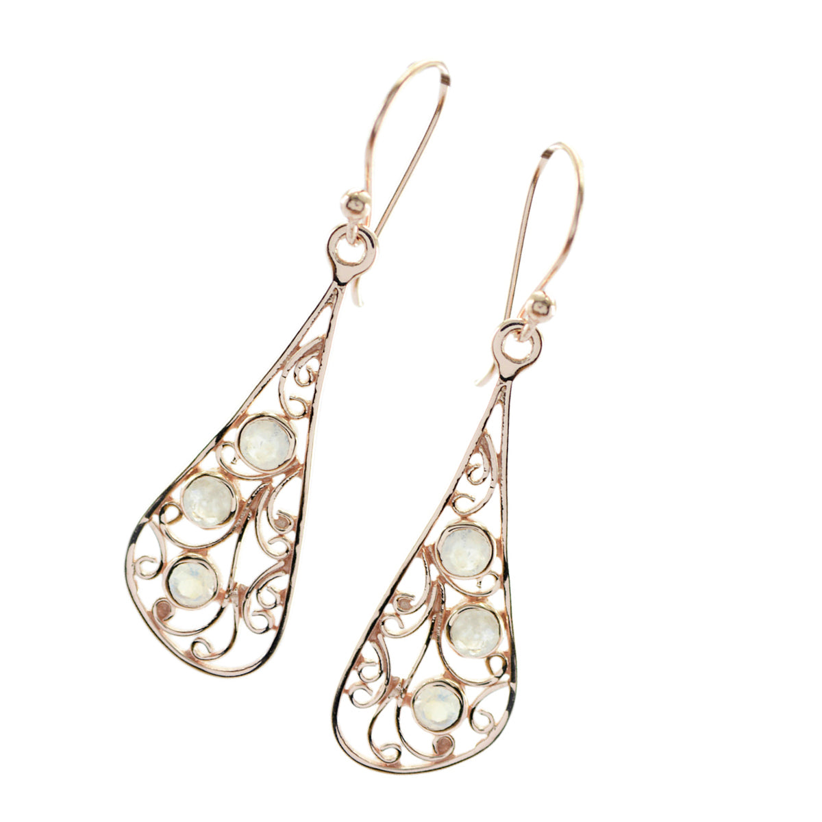 Rainbow-Moonstone-Russian-Eliza-multiple-Dangle-White-Sterling-Silver-Earring