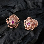 Ruby-CZ-French-Bianca-Solitaire-Stud-Red-925-Sterling-Silver-Earring