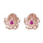 Ruby-CZ-French-Bianca-Solitaire-Stud-Red-925-Sterling-Silver-Earring