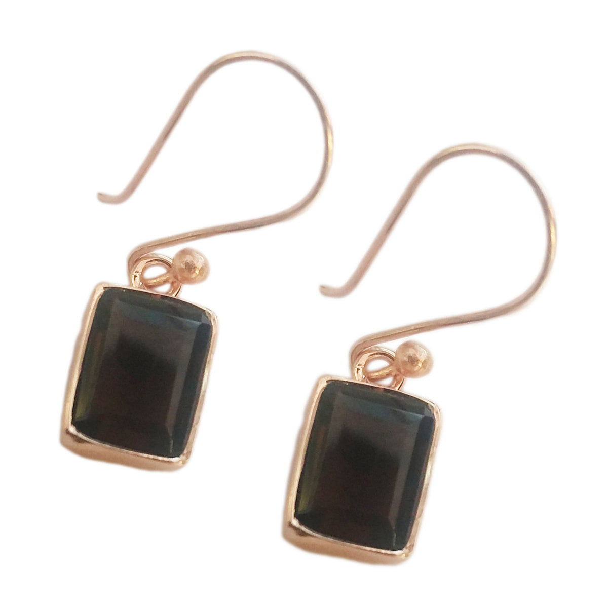 Smoky-Quartz-Japanese-Patricia-multiple-Dangle-Brown-Sterling-Silver-Earring