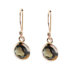 Smoky-Quartz-Japanese-Olivia-Solitaire-Dangle-Brown-Silver-Earring