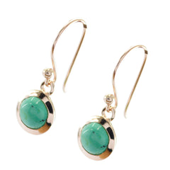 Turquoise-Turkish-Pauline-Solitaire-Dangle-Blue-Sterling-Silver-Earring