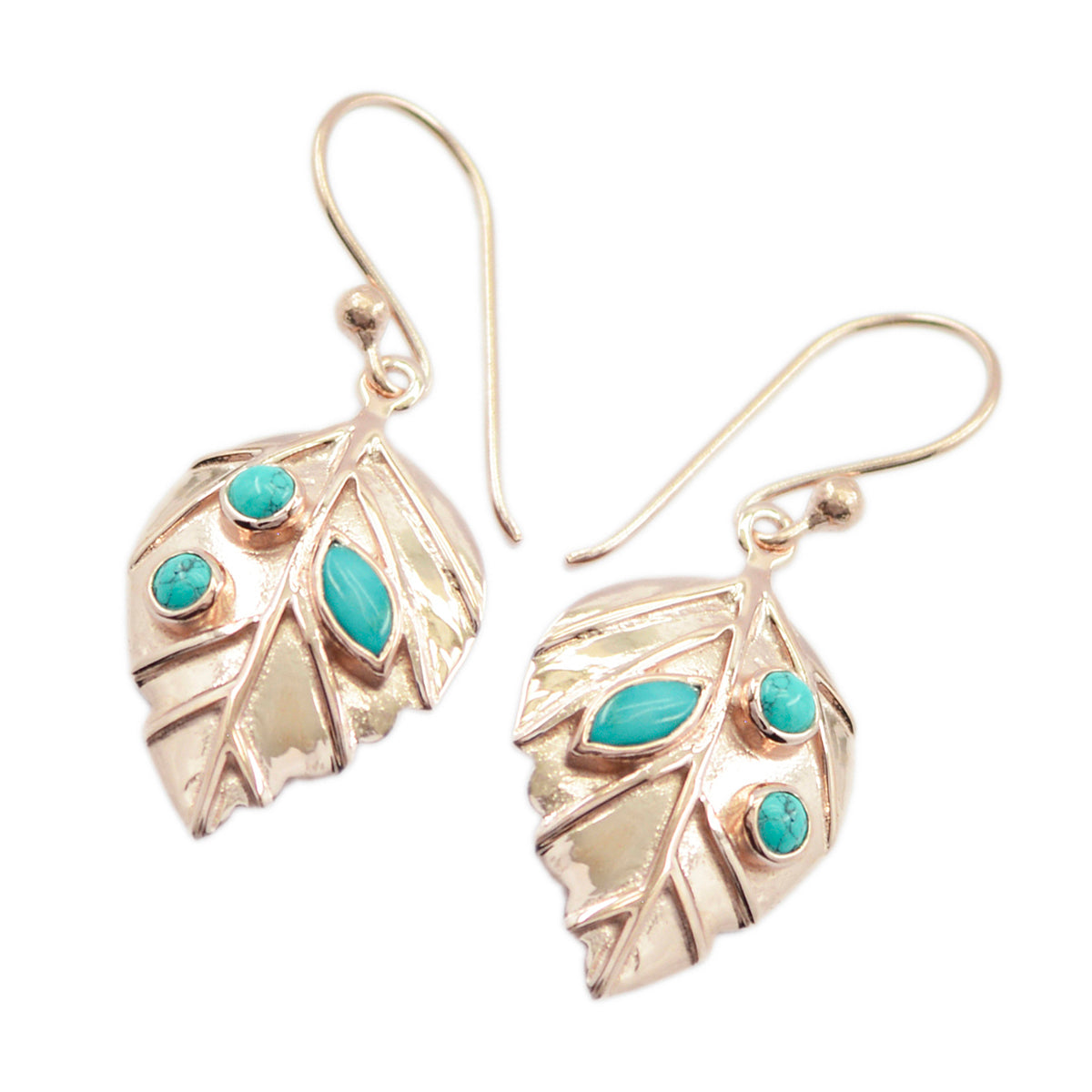 Turquoise-Latin-American-Katharina-multiple-Dangle-Blue-92.5-Silver-Earring