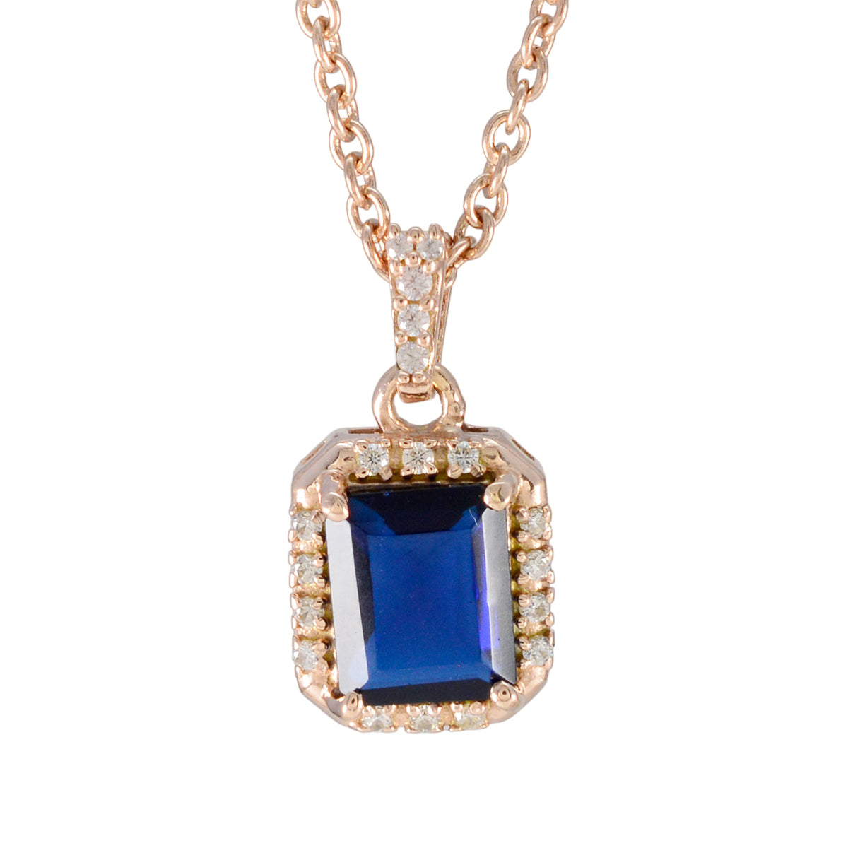 Blue Sapphire Statement Australian 92.5 Silver multiple Blue Pendant