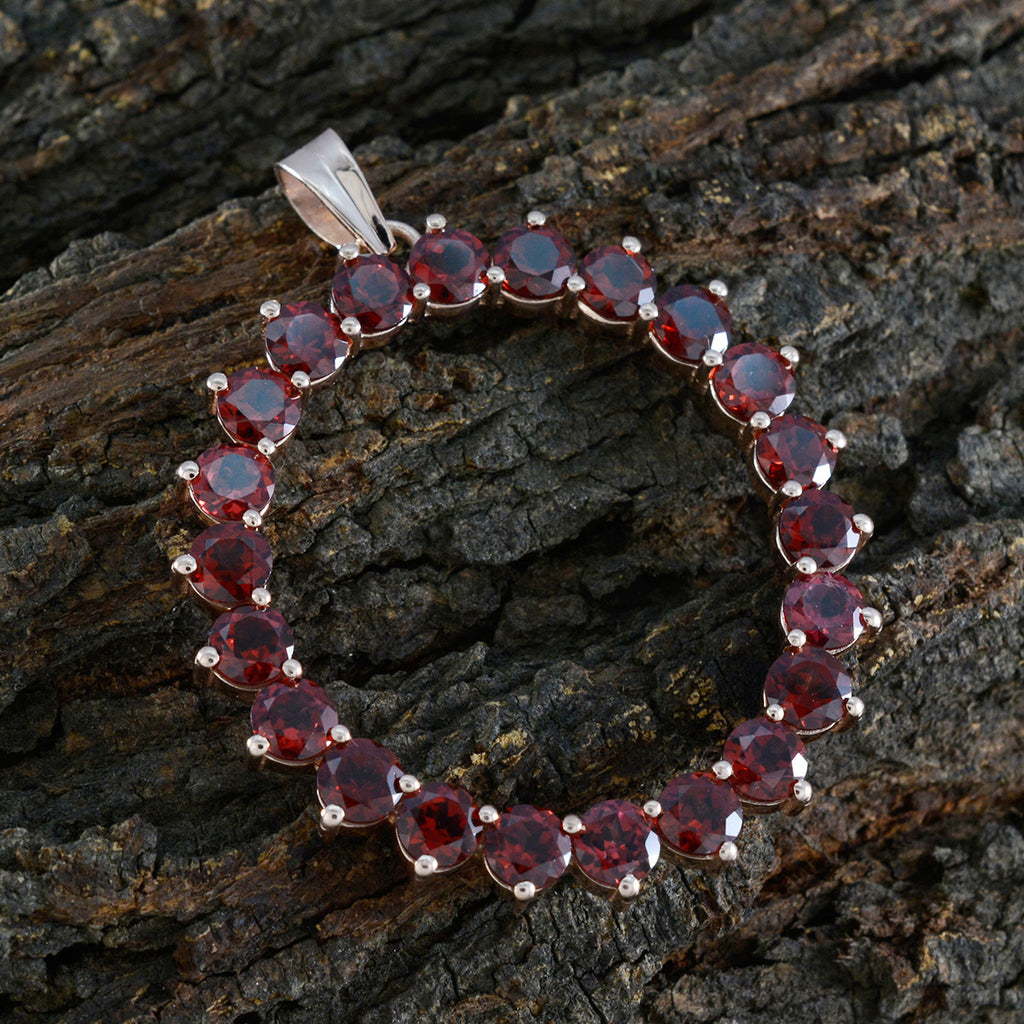 Garnet Essential Turkish Sterling Silver multiple Dayana Signet Red Pendant Jewellery