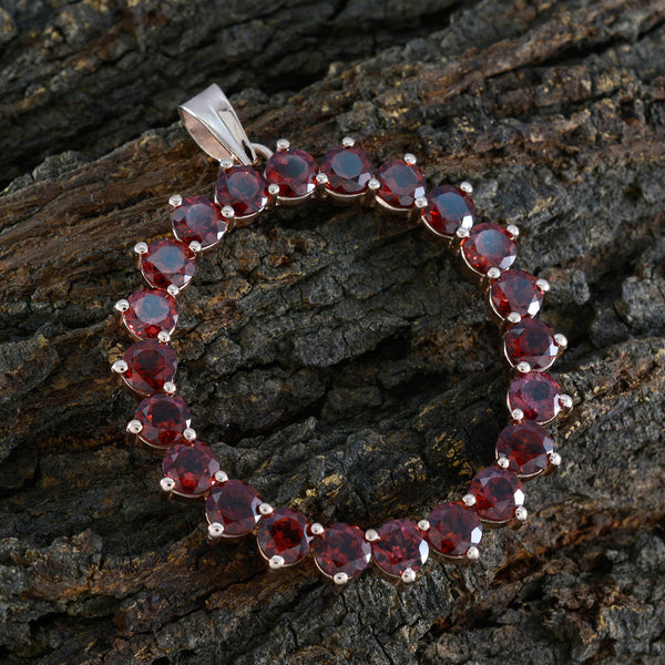 Garnet Essential Turkish Sterling Silver multiple Dayana Signet Red Pendant Jewellery