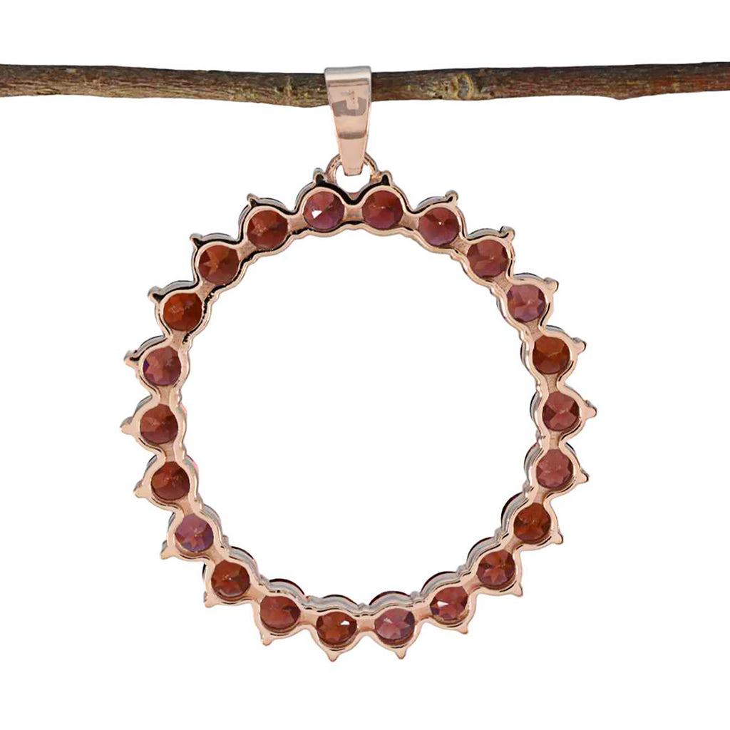 Garnet Essential Turkish Sterling Silver multiple Dayana Signet Red Pendant Jewellery