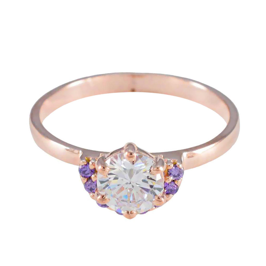 Amethyst multiple American 92.5 Silver Purple Gemstone Delicate Sophisticated Ring Jewellery
