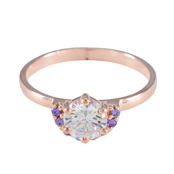 Amethyst multiple American 92.5 Silver Purple Gemstone Delicate Sophisticated Ring Jewellery