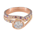 Amethyst Halo Indian Silver Purple Gemstone Whisper thin Promise Ring Jewelry