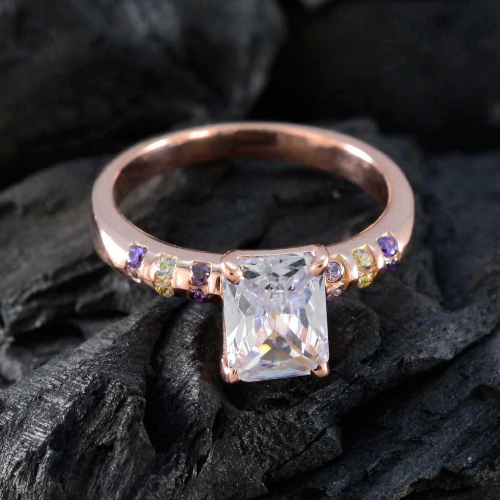 Amethyst Halo Korean Silber Lila Edelstein Flüstern dünnen Ehering Schmuck