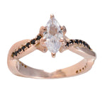 Blue Sapphire CZ Halo Indian Silver Blue Gems Whisper thin Love Ring Jewelry