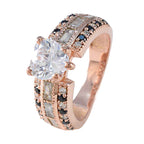 Blue Sapphire CZ Halo Indian Sterling Silver Blue Gemstones Minimal Promise Ring Jewelry