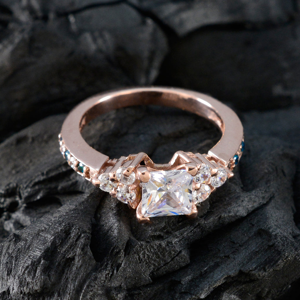 Blue Topaz CZ Halo Latin American 925 Silver Blue Gemstone Whisper thin Engagement Ring Jewellery