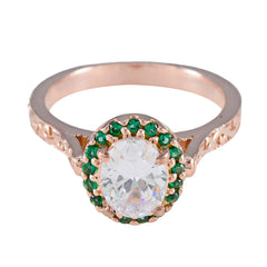 Emerald CZ Halo Indian 925 Sterling Silver Green Gemstone Whisper thin Promise Ring Jewelry