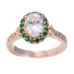 Emerald CZ Halo Indian 925 Sterling Silver Green Gemstone Whisper thin Promise Ring Jewelry
