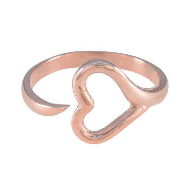 Plain Plain Korean 925 Silver Gray Gemstone Minimalist Heart Ring Jewelry