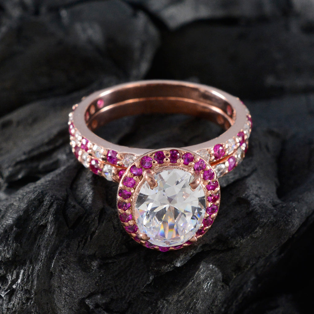 Ruby CZ Halo Latin American 925 Silver Red Gemstone Slim propsel Ring Jewellery